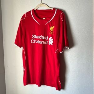 Liverpool FC Youth size XL soccer jersey and shorts